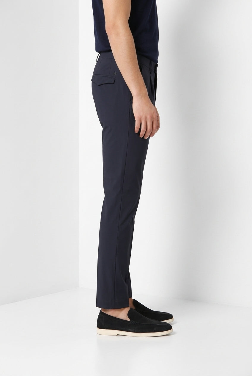 Torino 1 Pinces Dynamic pantalon chino jogger homme en jersey super technique slim fit