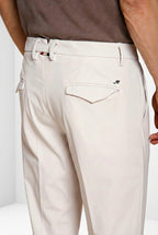 Torino 1 Pinces Dynamic pantalon chino jogger homme en jersey super technique slim fit