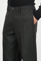 Chelsea men’s chino pants in flannel jersey with relaxed fit