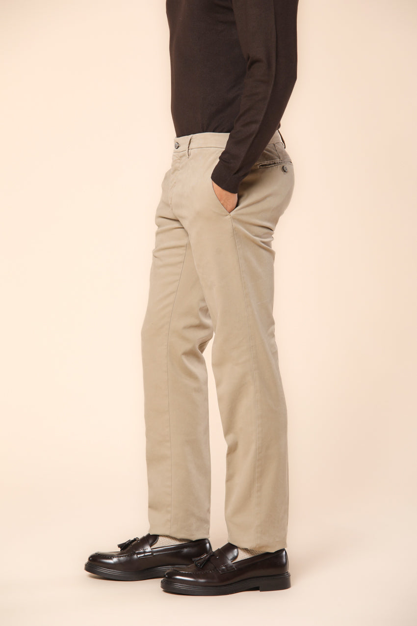 New York pantalone chino uomo in gabardina stretch regular fit ①