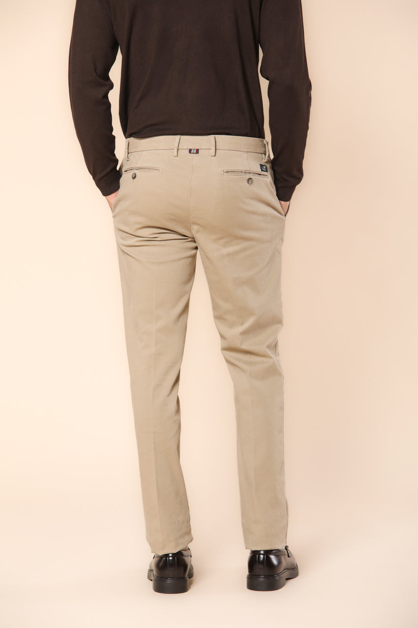 New York pantalone chino uomo in gabardina stretch regular fit ①