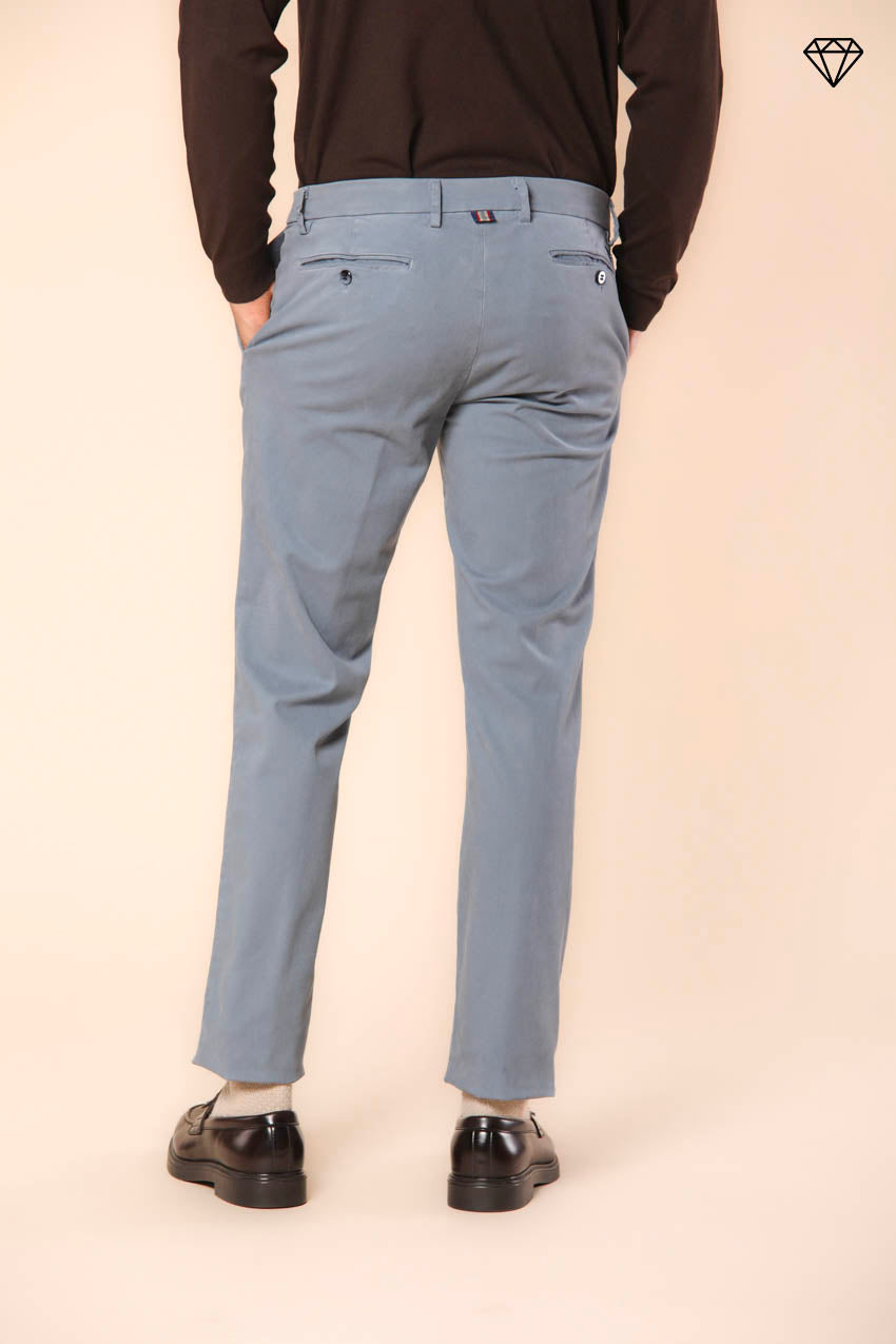 New York pantalone chino uomo in gabardina stretch regular fit ①