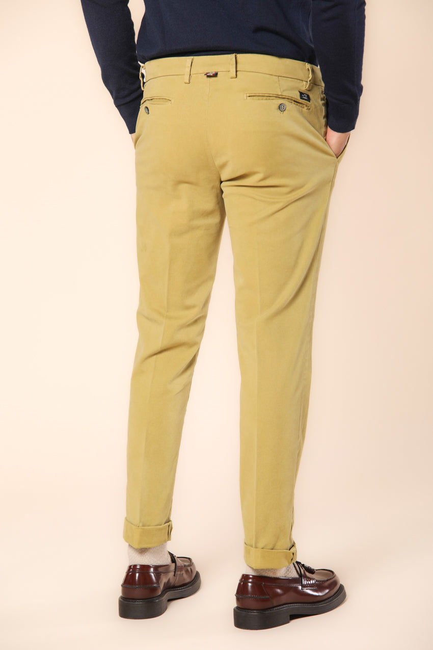 New York pantalone chino uomo in gabardina stretch regular fit ①