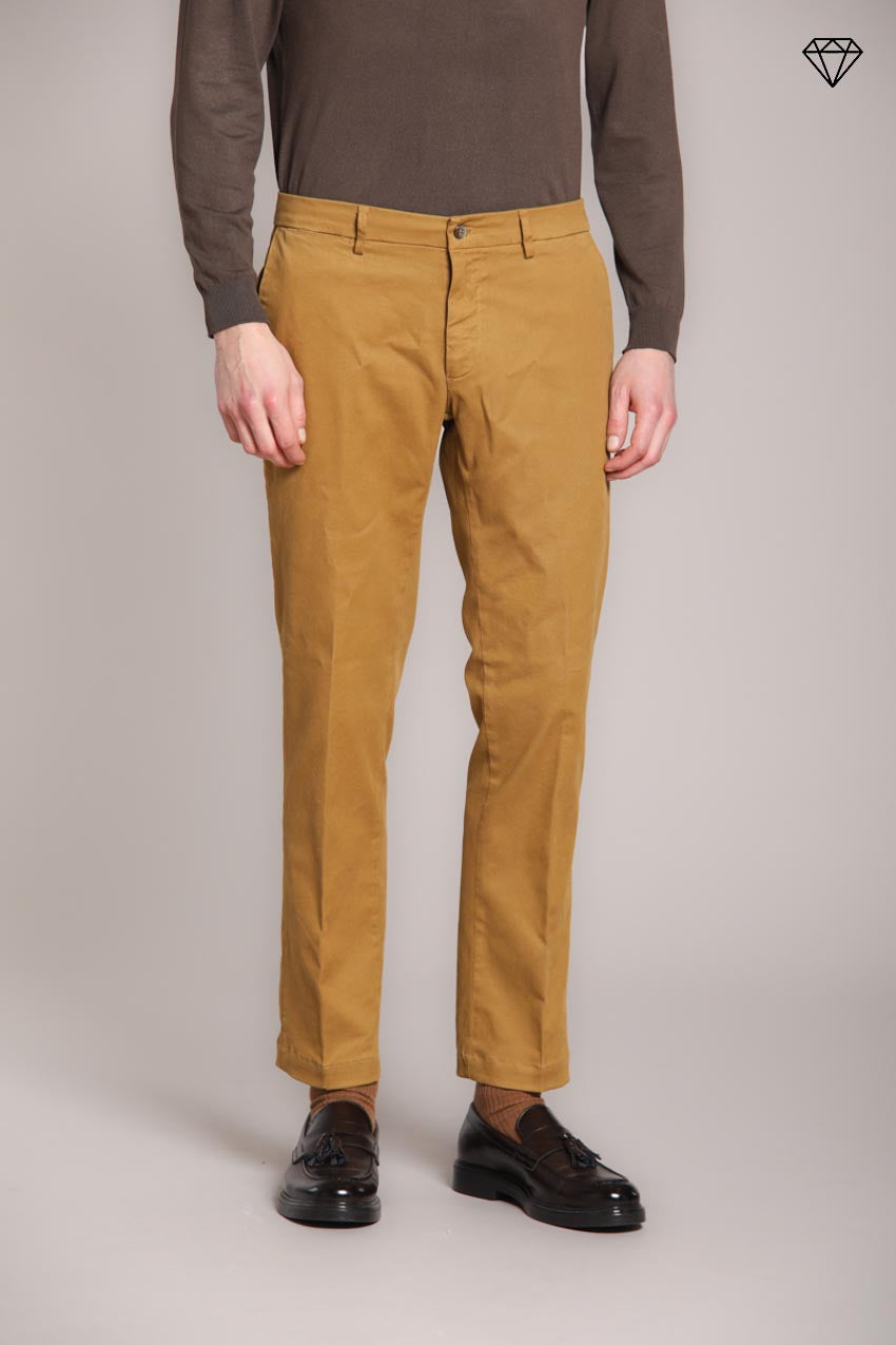 Foto 3 New York pantalone chino uomo in gabardina stretch regular fit ①