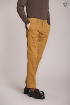 Foto 4 New York pantalone chino uomo in gabardina stretch regular fit ①