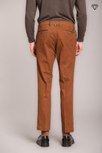 Foto 5 New York pantalone chino uomo in gabardina stretch regular fit ①