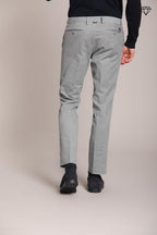 Foto 5 New York pantalone chino uomo in gabardina stretch regular fit ①
