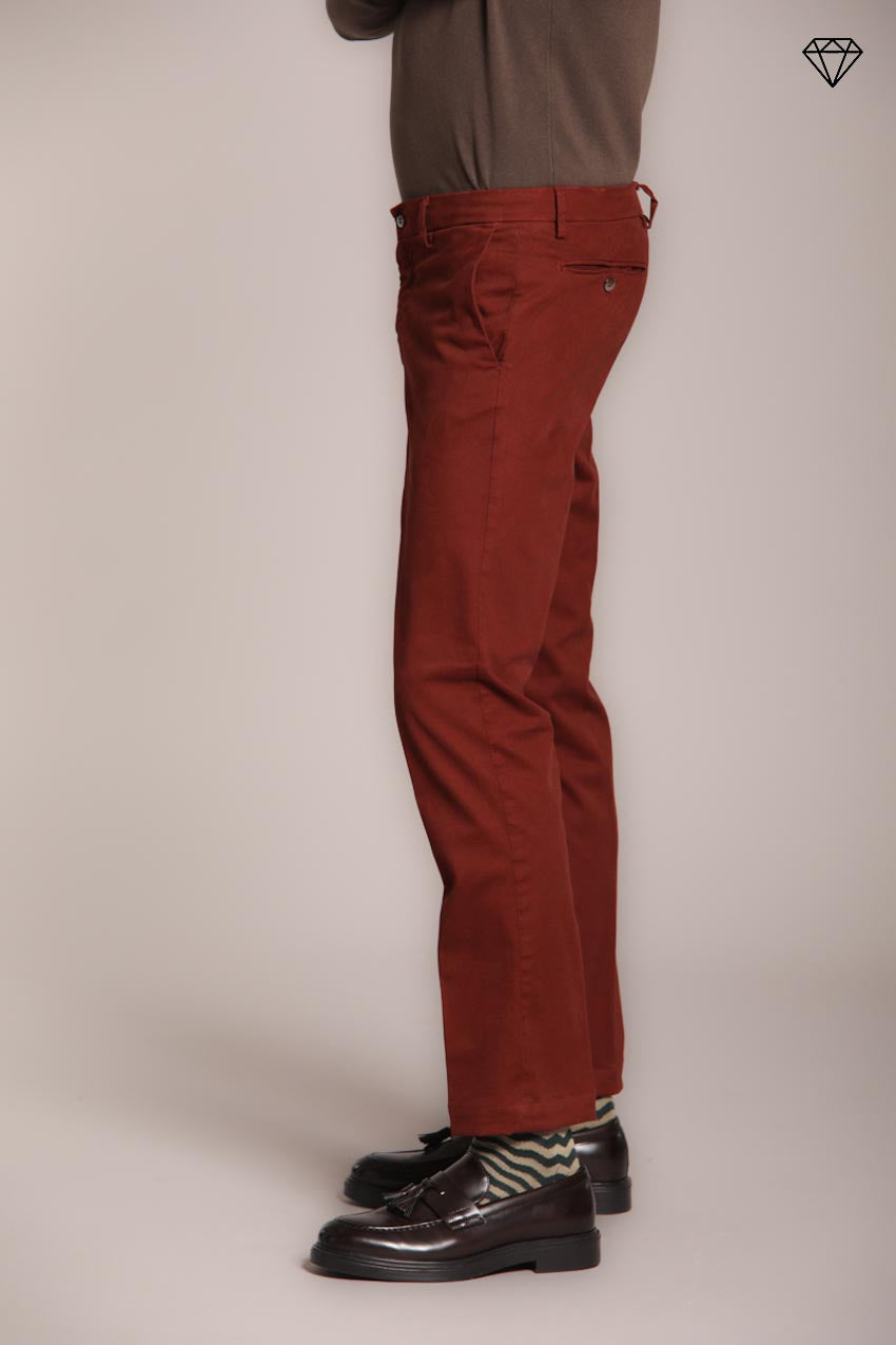 New York pantalon chino homme en gabardine stretch regular fit ①
