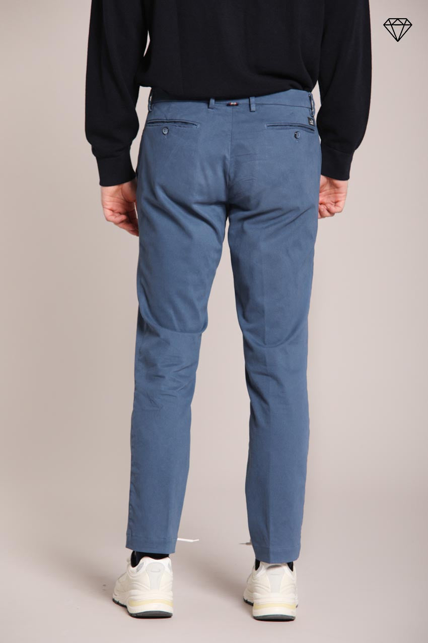 New York pantalone chino uomo in gabardina stretch regular fit ①