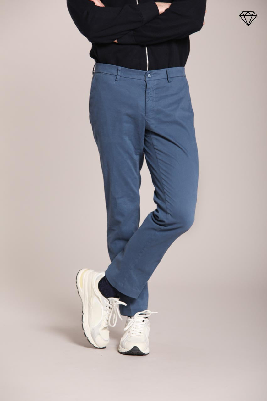 Chino Trousers Men's New York Air Force Blue in Gabardine | Mason's Mason's Chino Trousers Men's New York Air Force Blue in Gabardine | Mason's Mason's