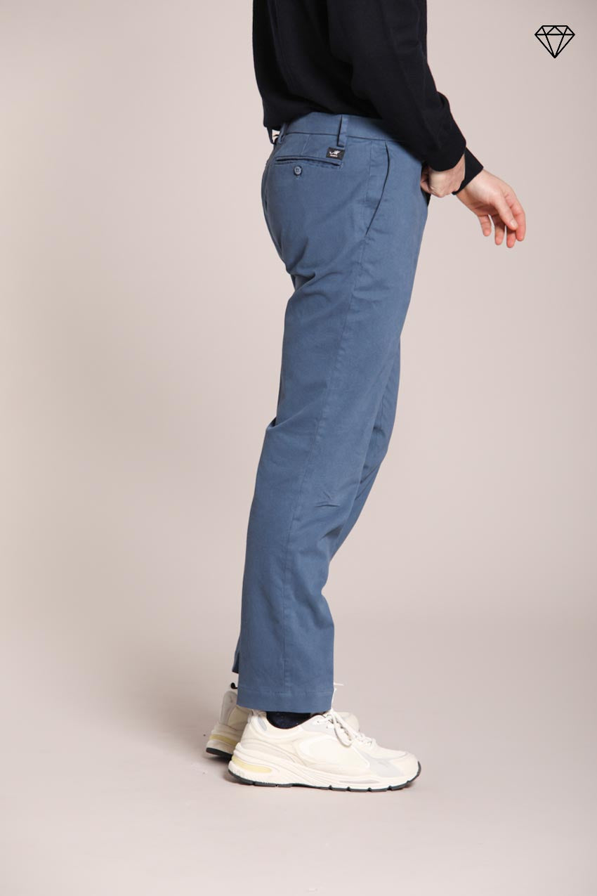 New York pantalone chino uomo in gabardina stretch regular fit ①
