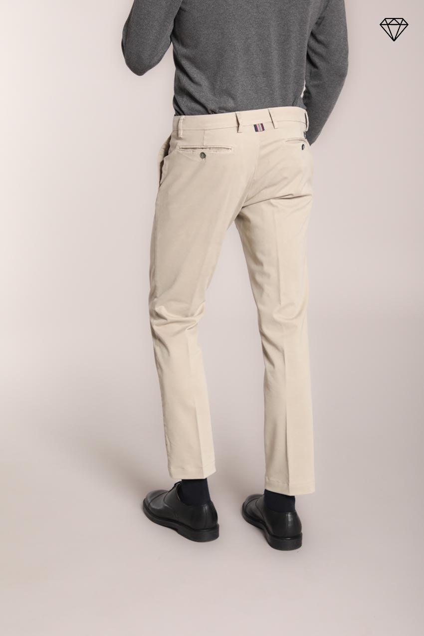 New York pantalone chino uomo in gabardina stretch regular fit ①