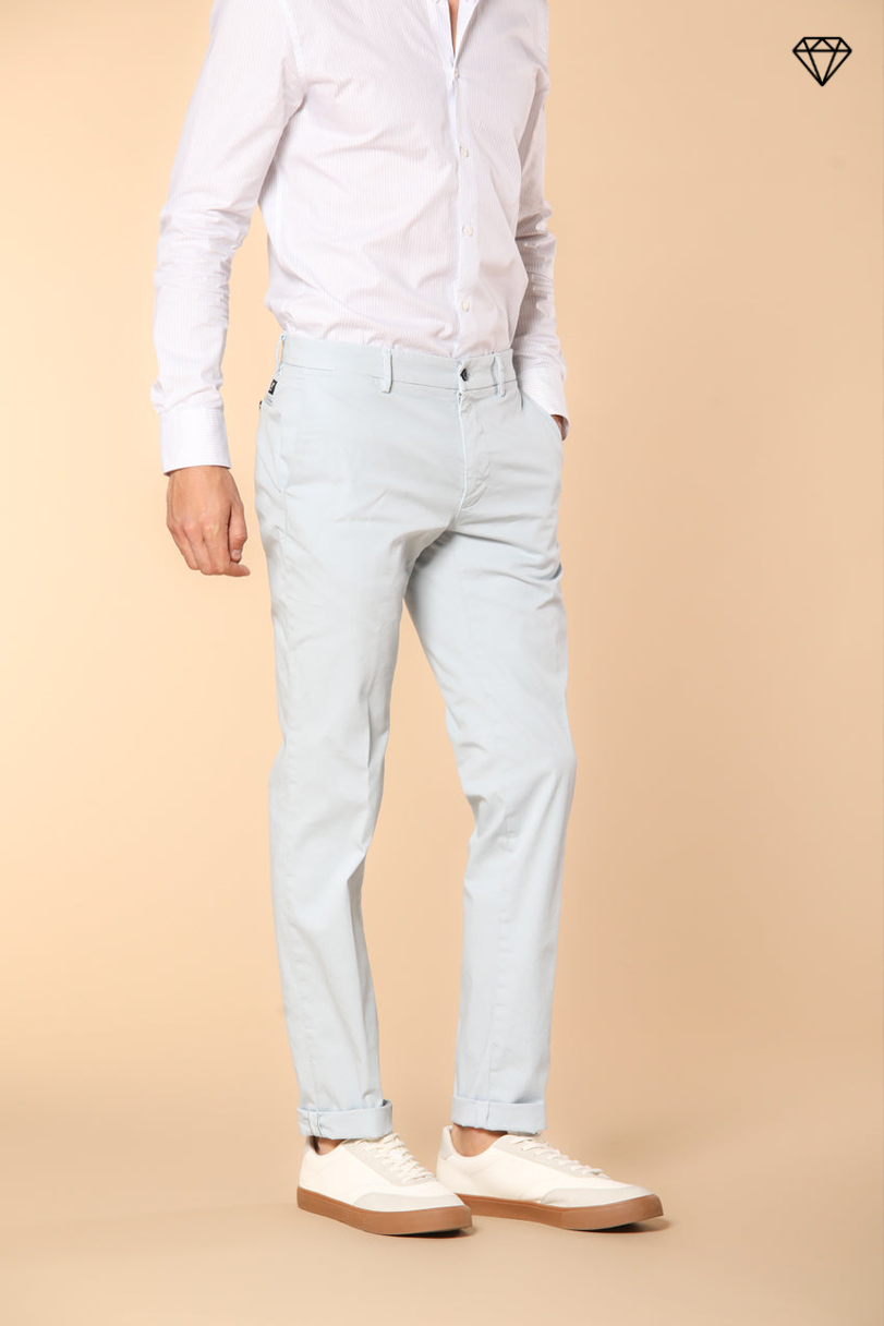 New York Herren Chino Hose aus Stretch-Satin Regular Fit ①