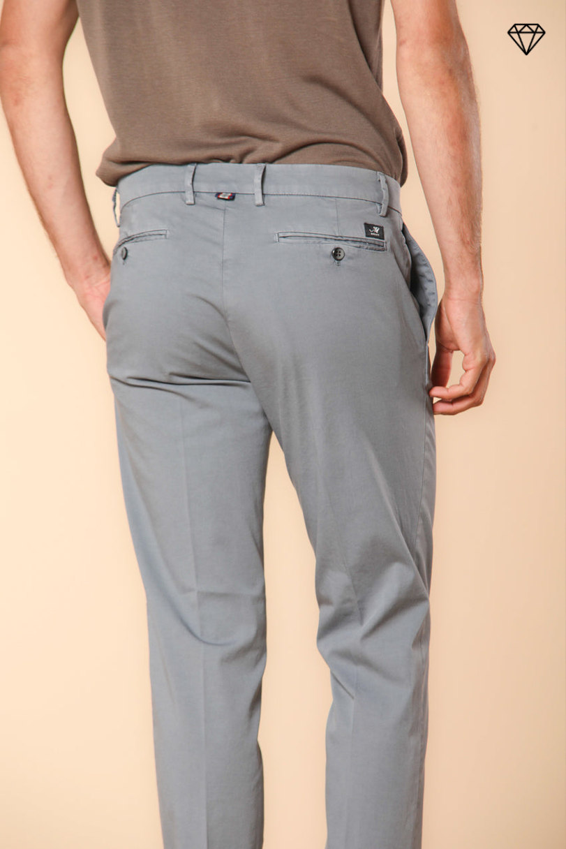 New York pantalon chino homme en satin stretch coupe Regular ①