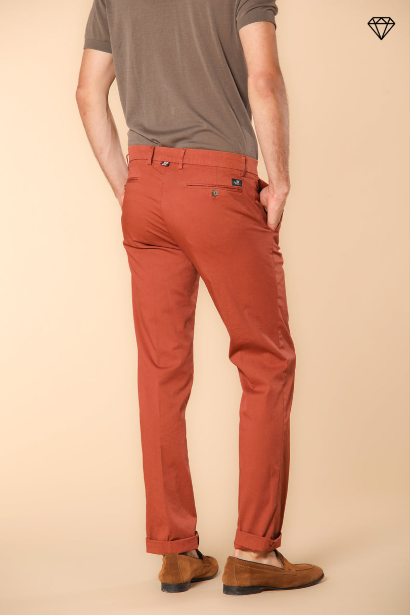 New York pantalon chino homme en satin stretch regular fit ①