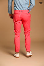 New York pantalon chino homme en satin stretch regular fit ①