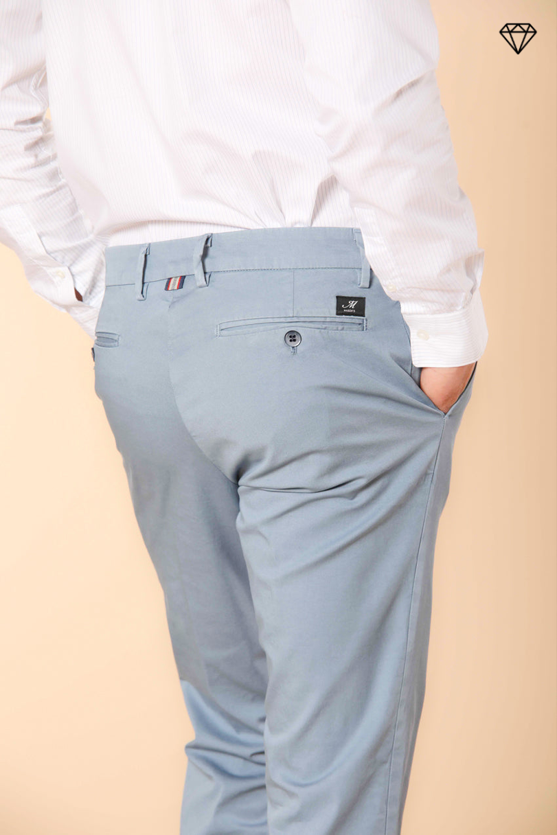 New York pantalon chino homme en satin stretch regular fit ①