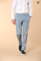 New York pantalon chino homme en satin stretch regular fit ①