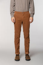 New York pantalone chino uomo in velluto 1000 righe regular fit