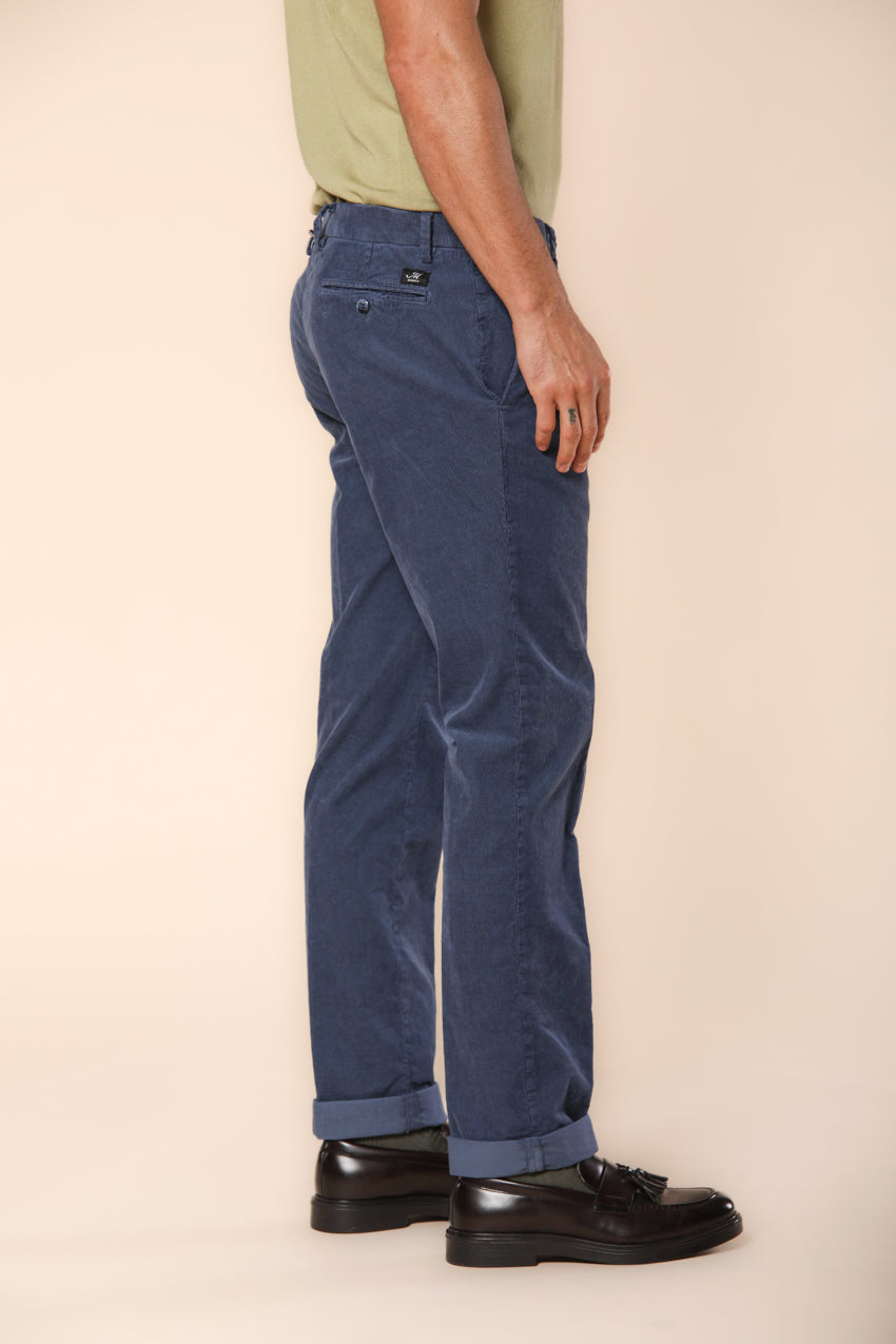 New York pantalon chino homme en velours 1000 rayures coupe régulière