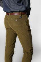 New York pantalone chino uomo in velluto 1000 righe regular fit