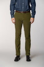 New York pantalone chino uomo in velluto 1000 righe regular fit