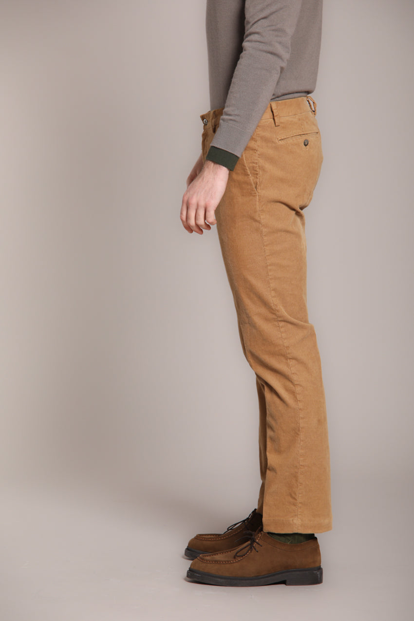 New York pantalone chino uomo in velluto 1000 righe regular fit