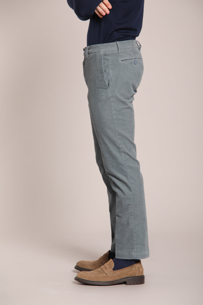 New York pantalone chino uomo in velluto 1000 righe regular fit