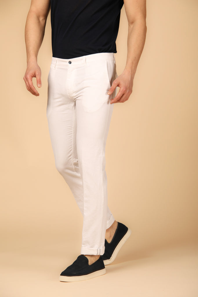 Image 2 of men's New York City model chino pants in white, regular fit by Mason's