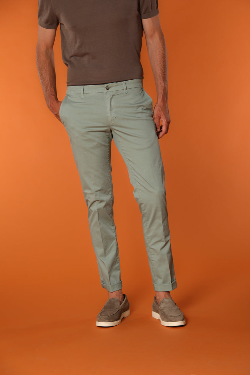 New York City pantalon chino homme en twill de coton pima léger stretch regular fit 