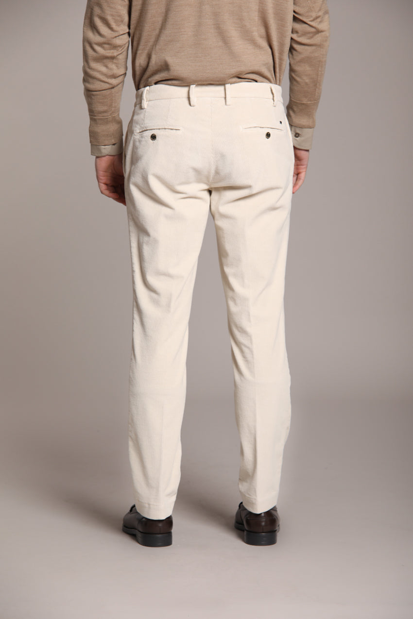 Foto 4 New York Time 1 Pinces pantalone chino uomo in velluto 500 righe regular fit