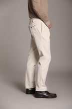 Foto 3 New York Time 1 Pinces pantalone chino uomo in velluto 500 righe regular fit