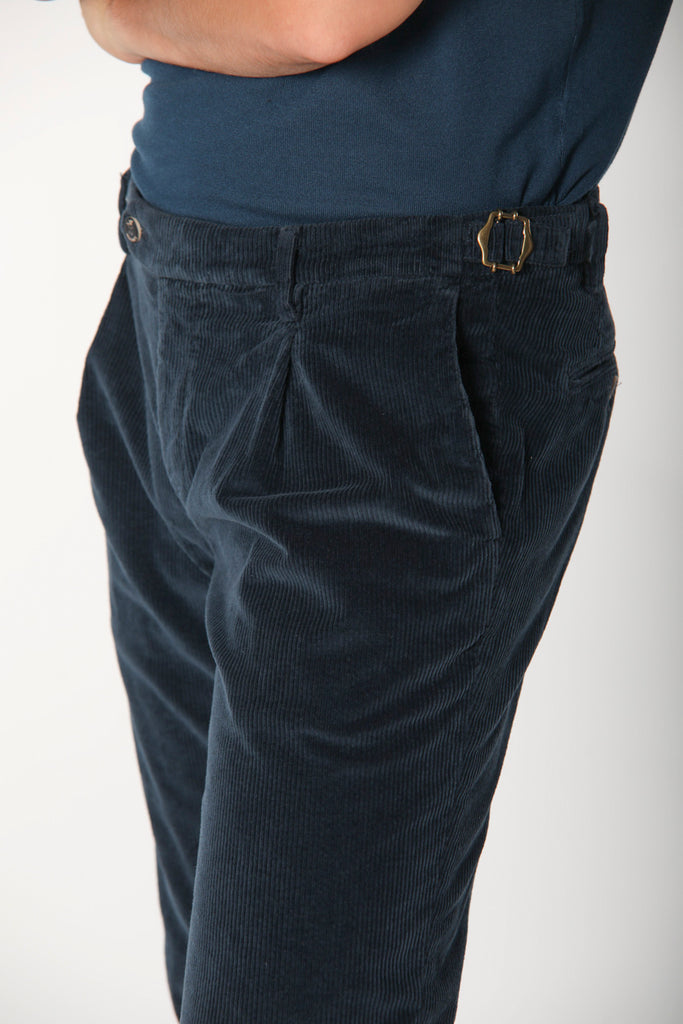 Genova Style man velvet 500-striped chino pants regular