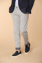 New York Maßgeschneiderte  Herren Chino Hose aus Baumwoll-Cover-Twisted-Faden Regular Fit