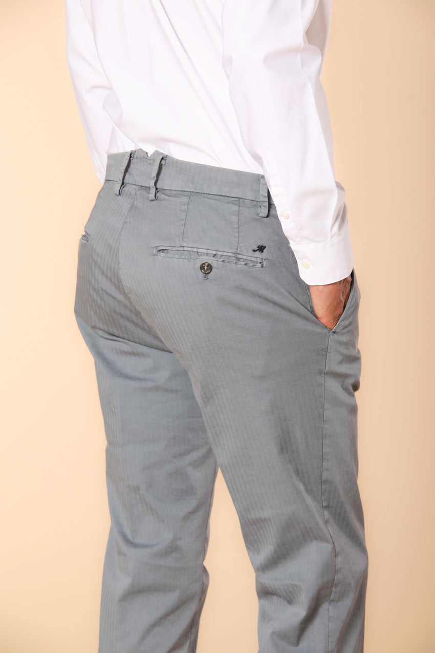 New York Times Elax pantalon chino homme en coton chevron Regular Fit