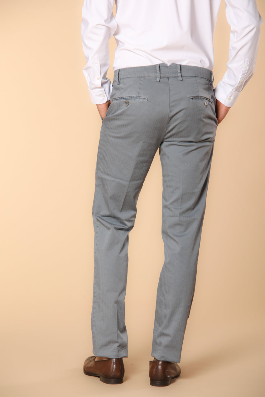 New York Times Elax pantalon chino homme en coton chevron Regular Fit