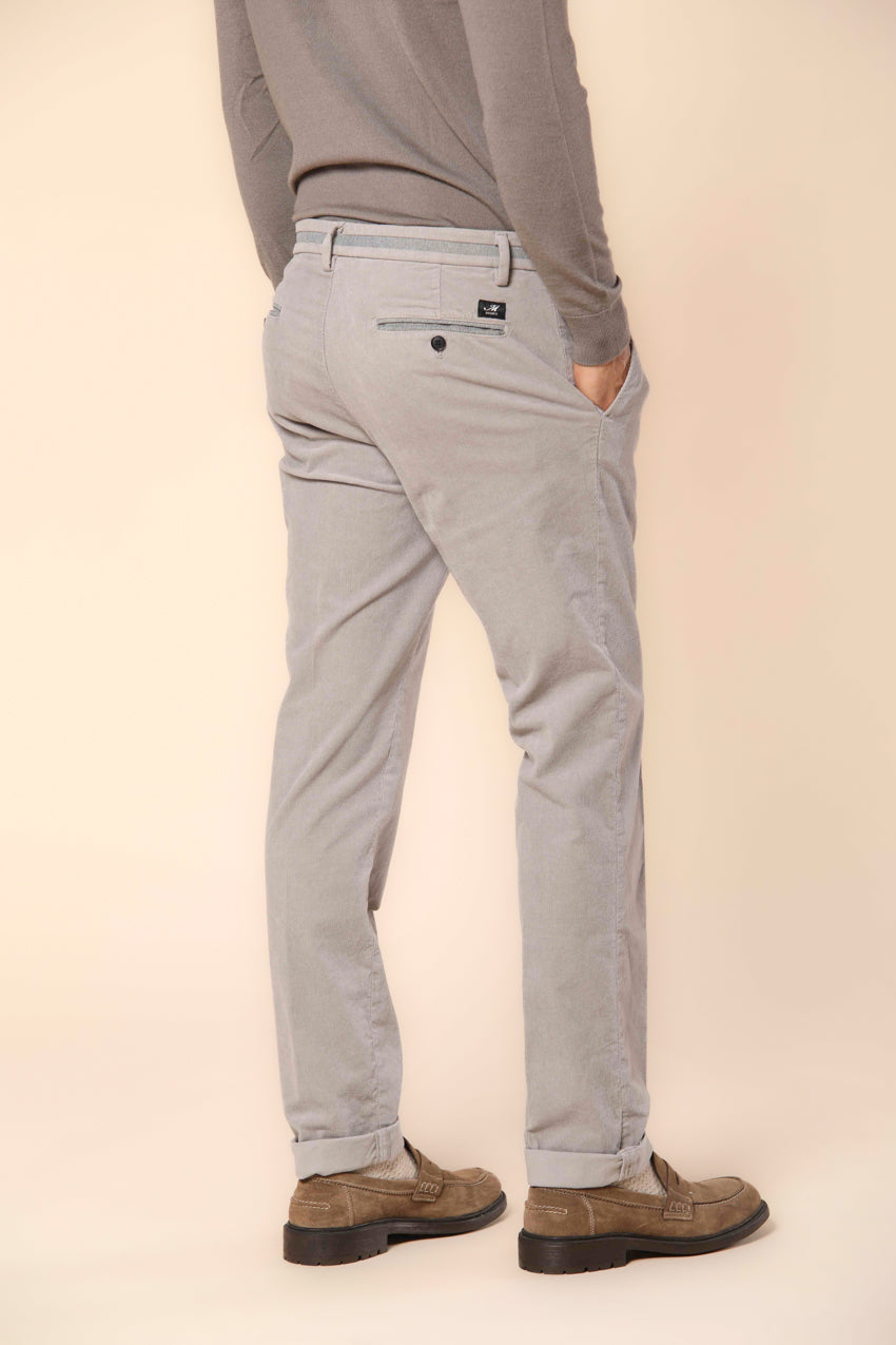 New York College Coul Herren chino-hose aus Samt mit 1500 Streifen und Gürtel mit Oxford-Muster Regular Fit