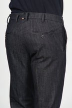 New York pantalone chino uomo in denim stretch regular fit