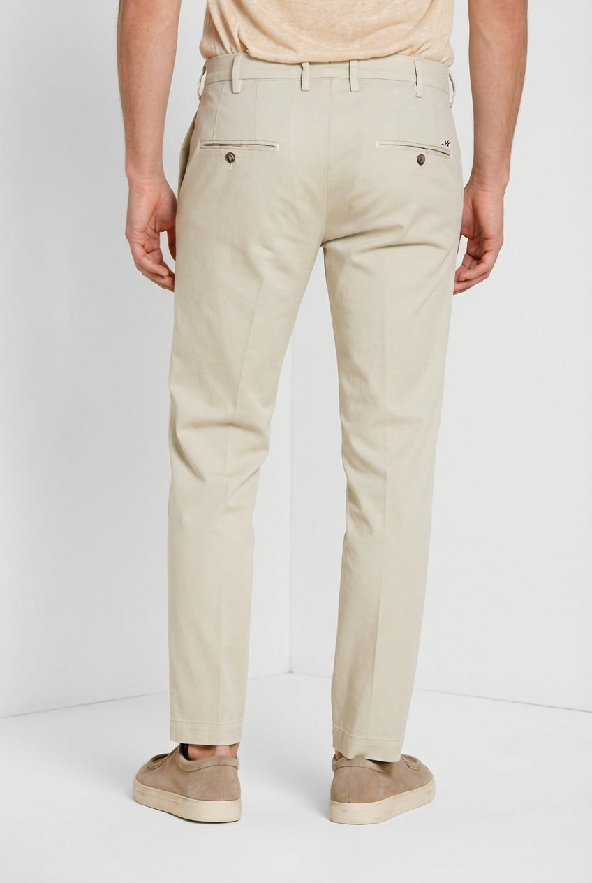New York pantalon chino homme en gabardine stretch regular fit ①