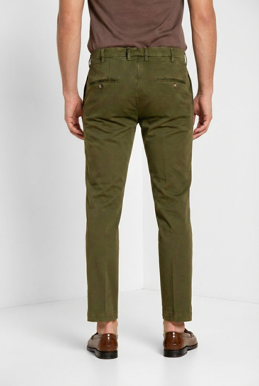 New York men's chino pants in stretch gabardine regular fit ①