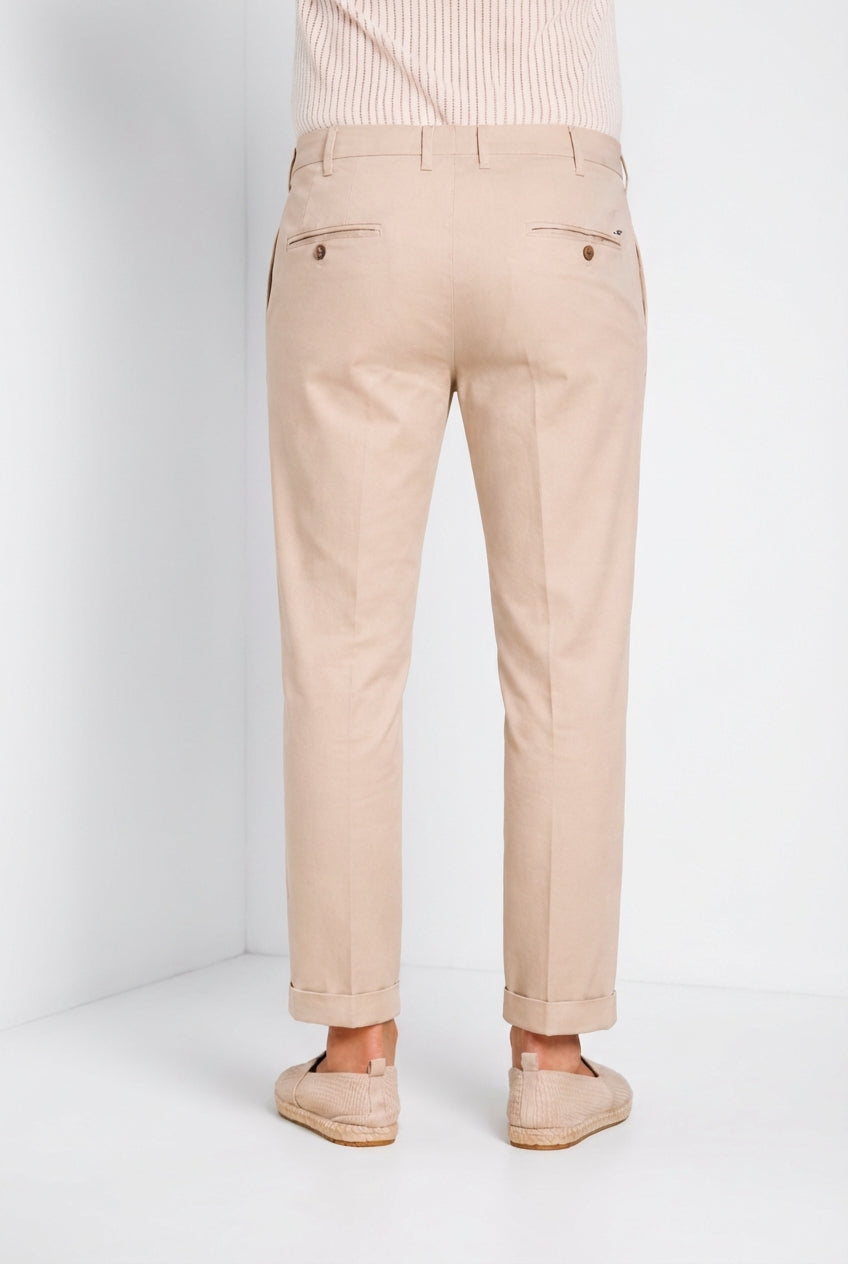 New York men's chino pants in stretch gabardine regular fit ①