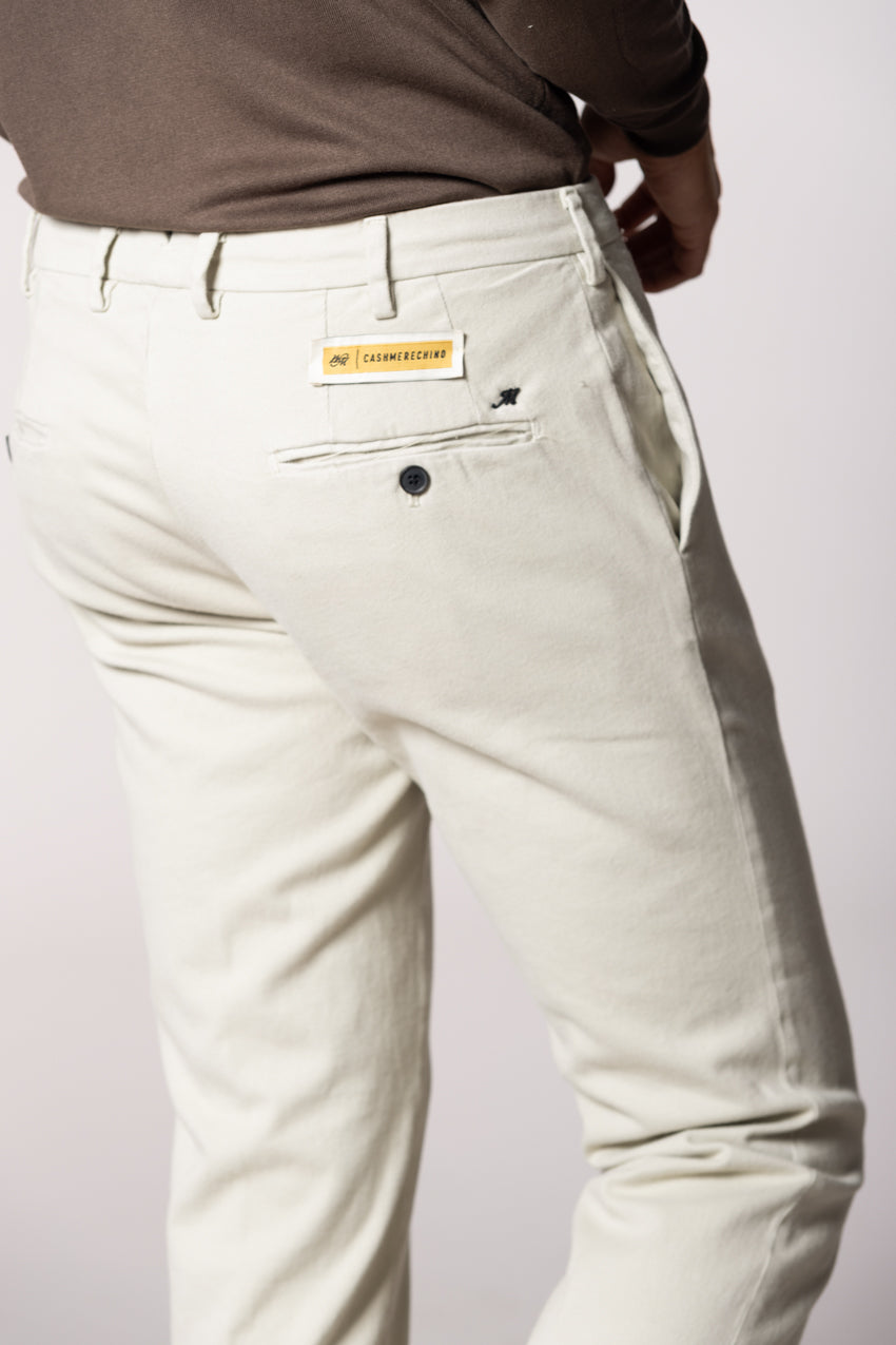 New York Sartoriale Herren Chinohose maßgeschneiderte aus Baumwolle Cashmere Regular Fit