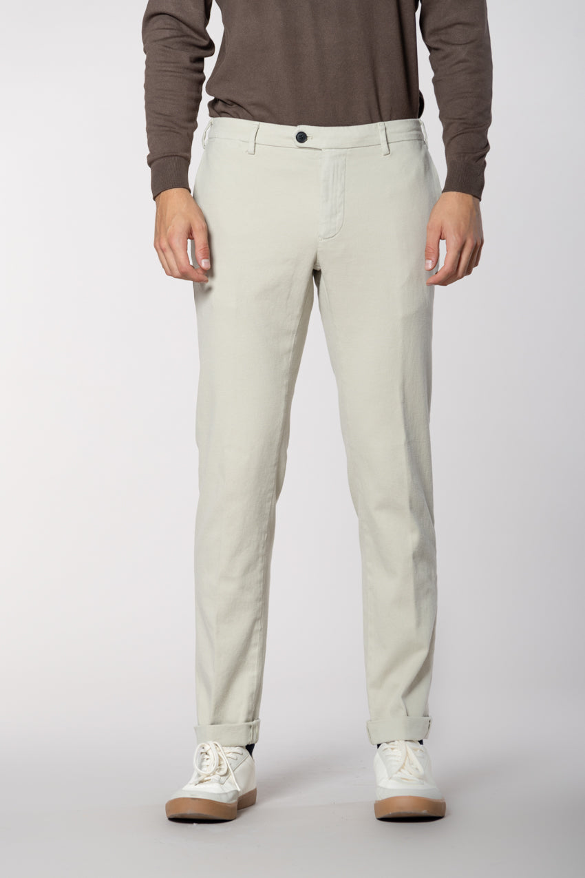 New York Sartoriale Herren Chinohose maßgeschneiderte aus Baumwolle Cashmere Regular Fit