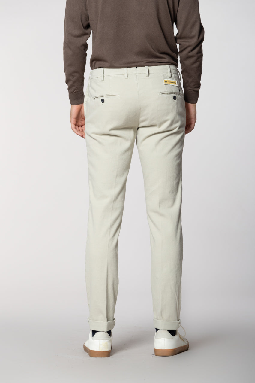 New York Sartoriale Herren Chinohose maßgeschneiderte aus Baumwolle Cashmere Regular Fit