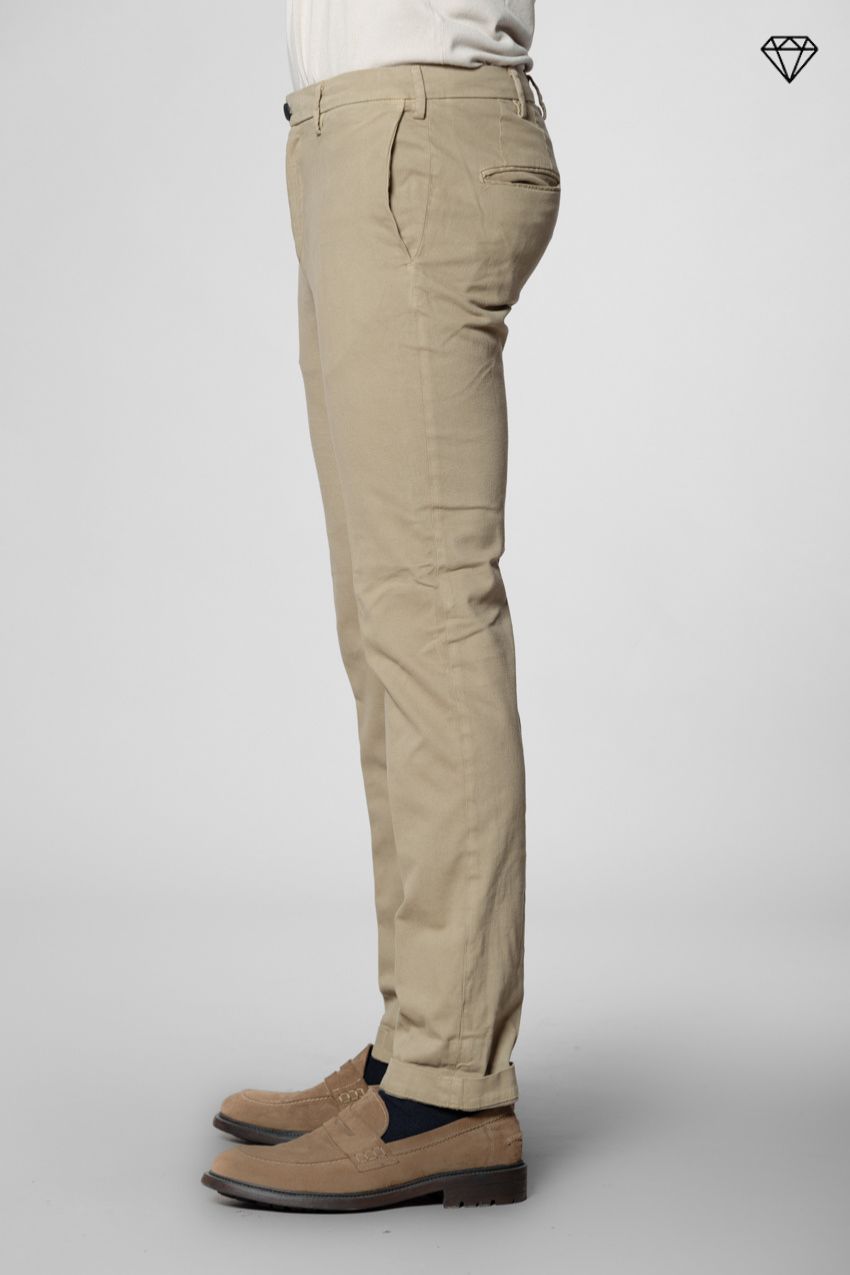 New York Sartoriale pantalone chino uomo sartoriale in cotone lana regular fit ①