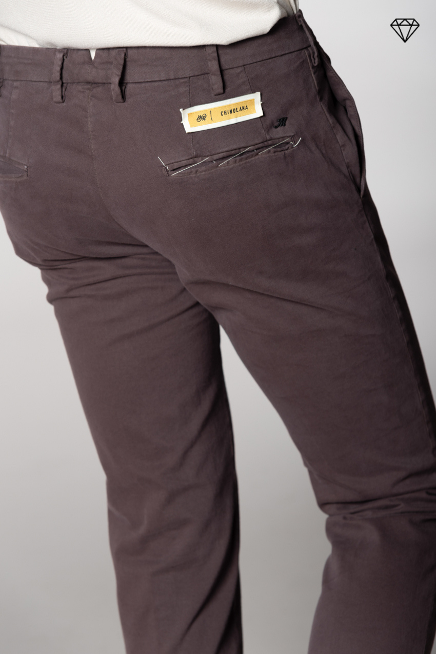 New York Sartoriale pantalone chino uomo sartoriale in cotone lana regular fit ①