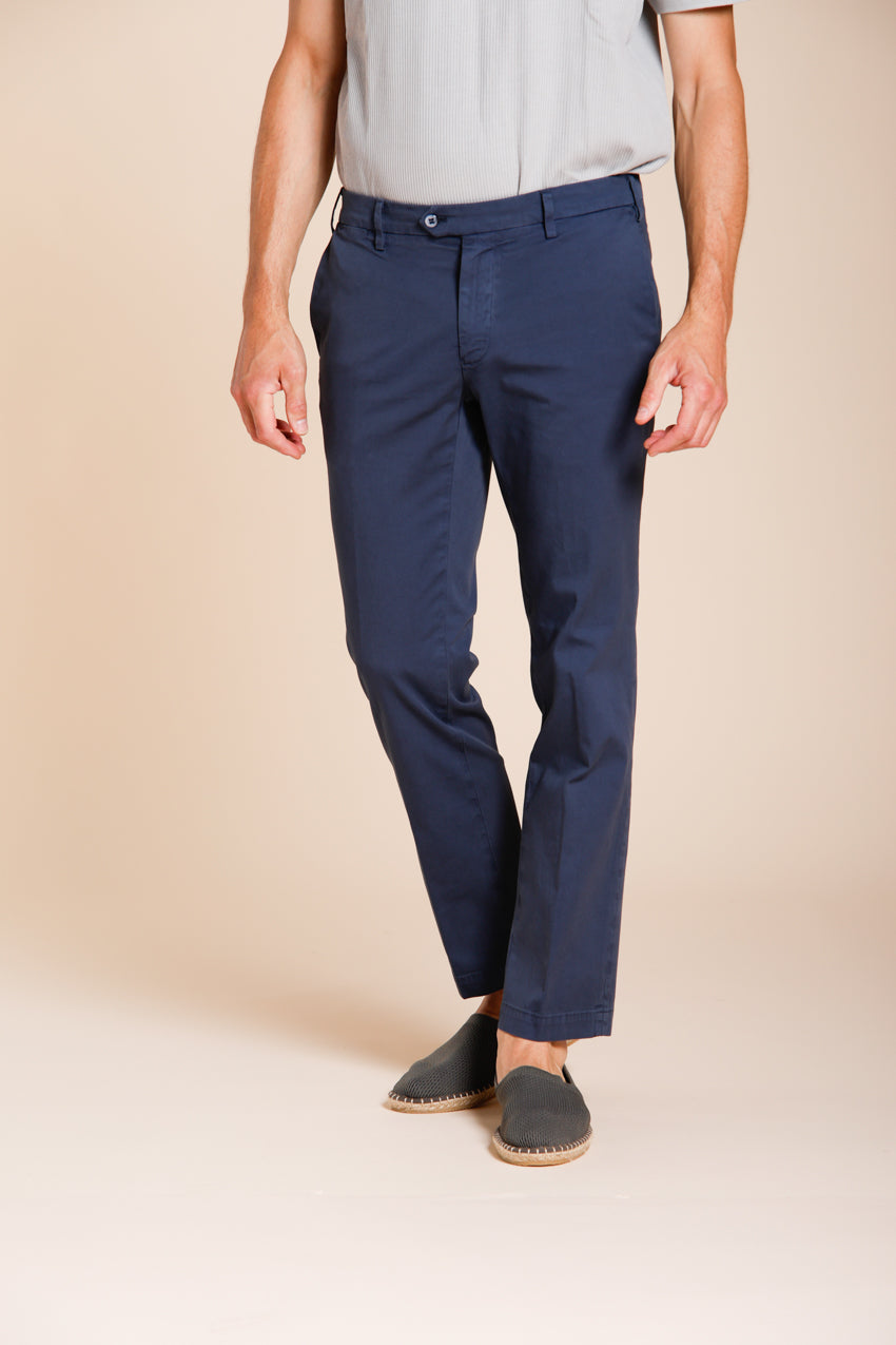 New York pantalon chino homme en gabardine stretch regular fit ①