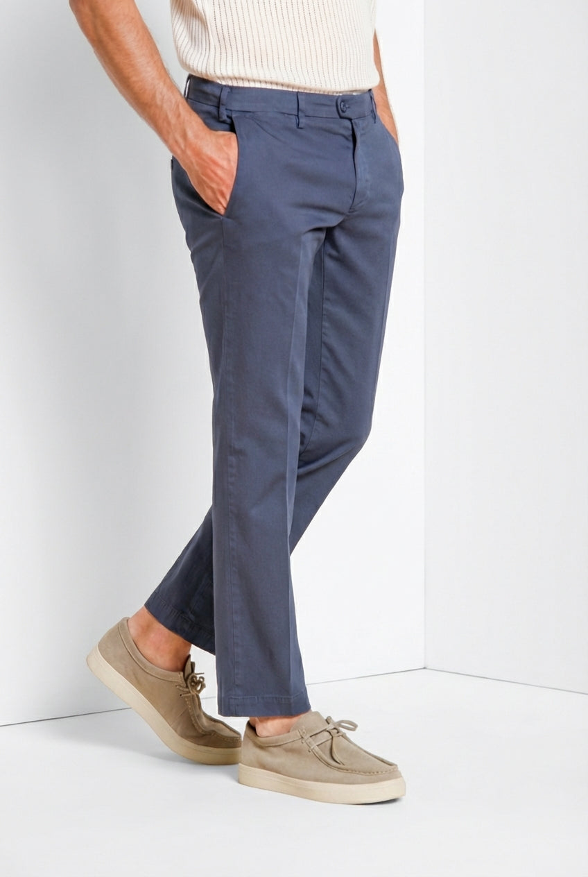 New York men's chino pants in stretch gabardine regular fit ①