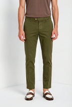 New York men's chino pants in stretch gabardine regular fit ①
