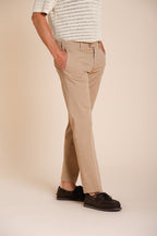 New York pantalon chino homme en gabardine stretch regular fit ①